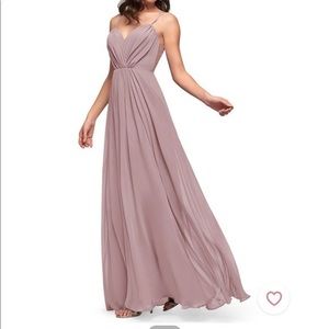 Azazie Lexy Bridesmaid Dress in Vintage Mauve - NWT - Size A14